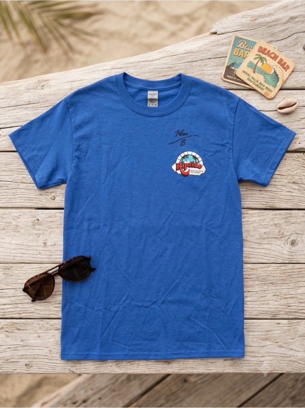 Gildan Royal Blue Graphic Crewneck T‑Shirt